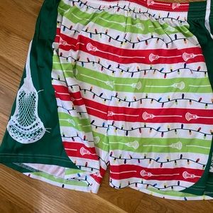 Lacrosse Christmas shorts